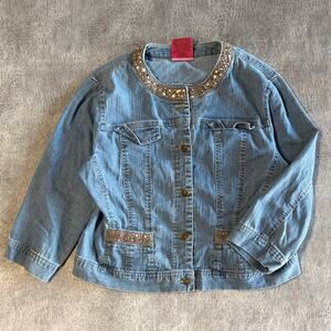 Vintage Carol's Denim Embellished Jacket